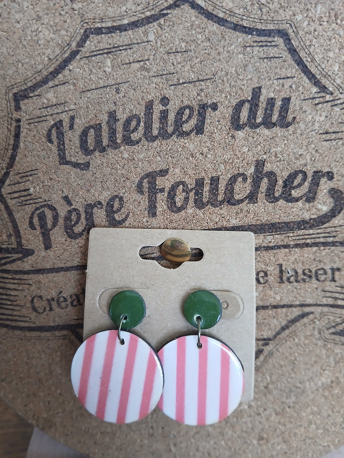 Boucles d'oreilles en bois