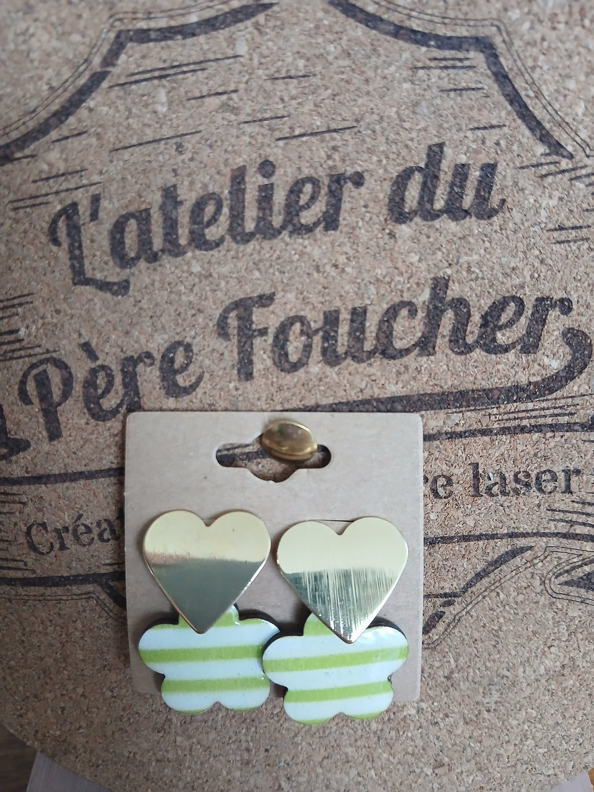 Boucles d'oreilles en bois