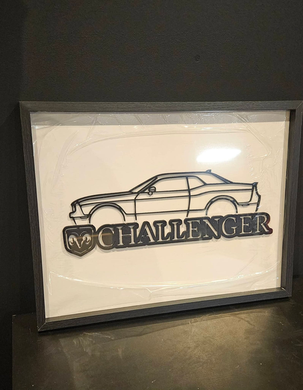 Cadre silhouette Challenger