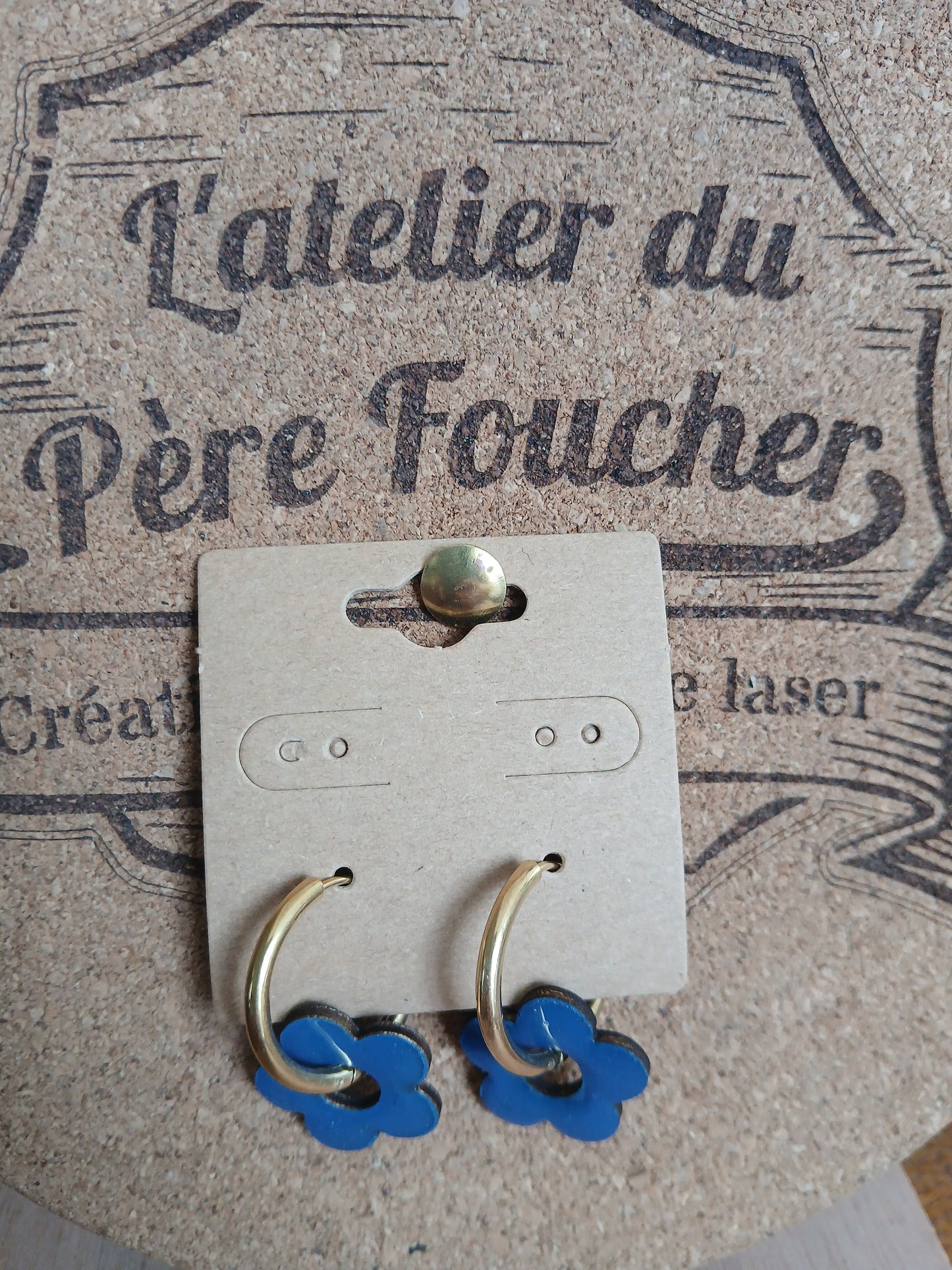 Boucles d'oreilles en bois