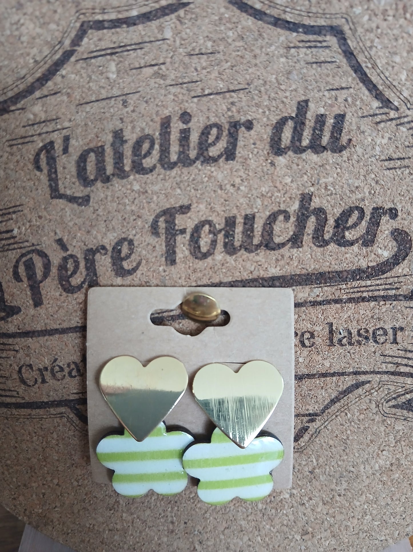 Boucles d'oreilles en bois